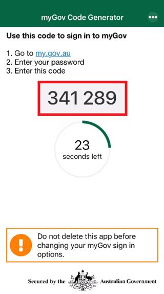 mygov code generator